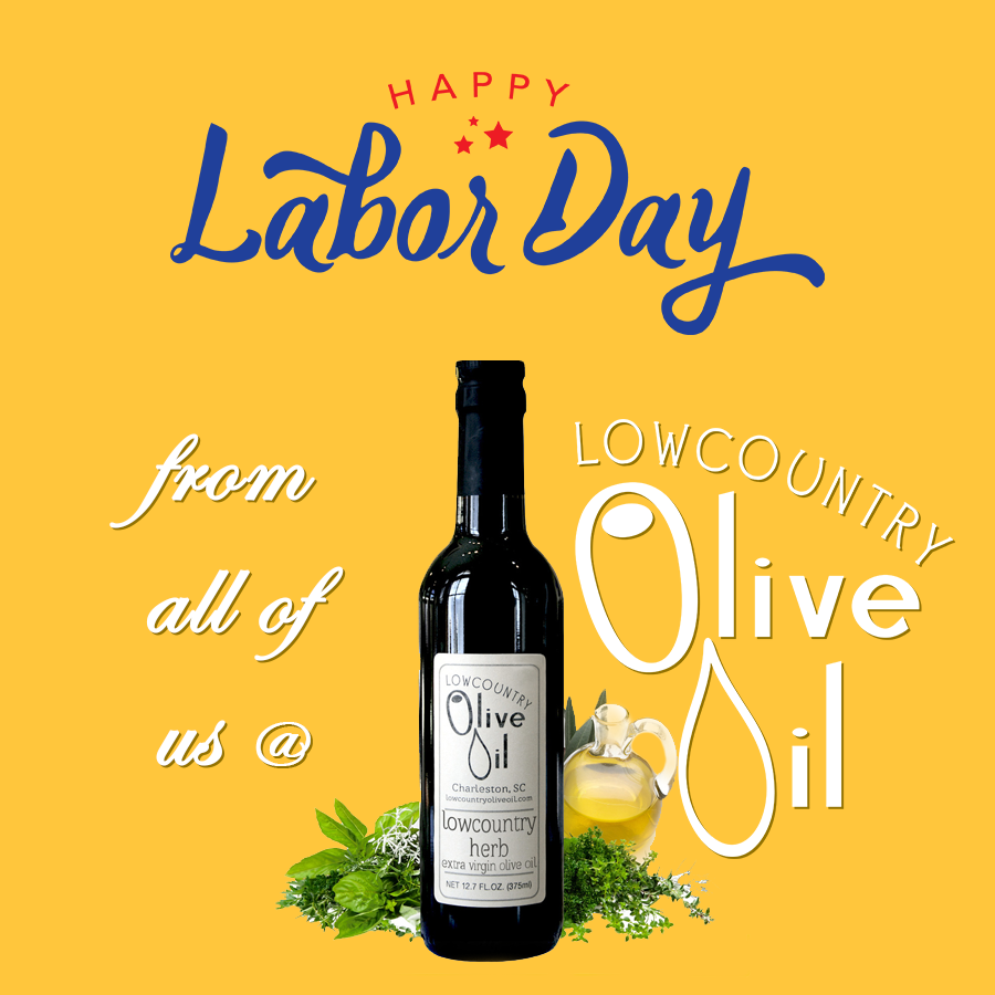 LocoOliveOil's tweet photo. Wishing everyone a happy and safe Labor Day far away from the path of Hurricane Dorian.  We are open Today at both our Charleston and Summerville locations! https://t.co/DZMtqjwK0z