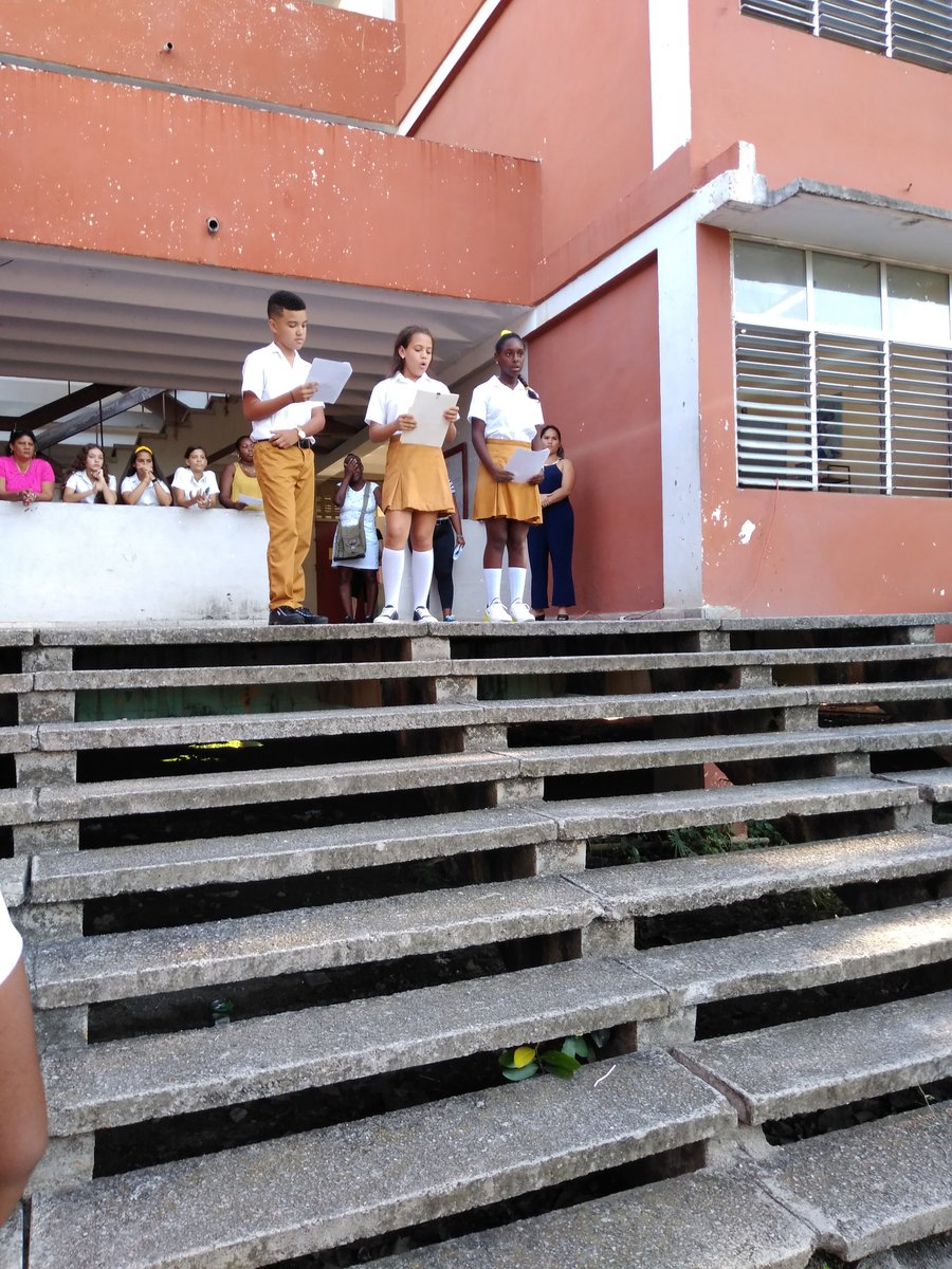 educacion_del's tweet photo. Nuestras secundarias no se quedan atras. Celebrando el inicio de un curso con mayor compromiso y calidad en el proceso Docente-Educativo.Secundaria Básica Manuel Permuy Hernández @provincial_la @CubaMined @DiazCanelB @elsa_ena https://t.co/kAssqXr2bb