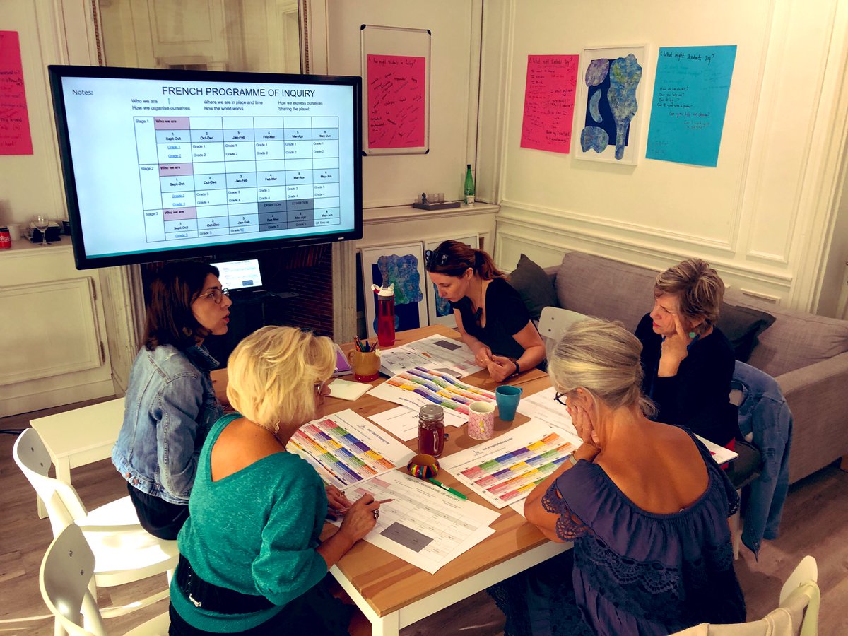 DanielBarker79's tweet photo. #first #pyp #planning for the year as #pypc and #frenchteam #collaborate integrating #french #curriculum to ISP’s current #programmeofinquiry #ibpyp #ibpp #firstdayofschool at #isparis #paris #france #goteam #allezlafrance 🎶🇫🇷 https://t.co/9dqVqoAZo6