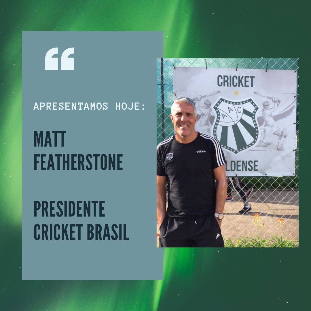 Meet Matt Featherstone!⁠
⁠
Matt is our President and responsible for our development projects! He played cricket for Kent and has been living in Brazil since 2000. 

⁠Currently, he is the coach for the 🇧🇷 Ladies and helps kids to get access to cricket all over the country!⁠