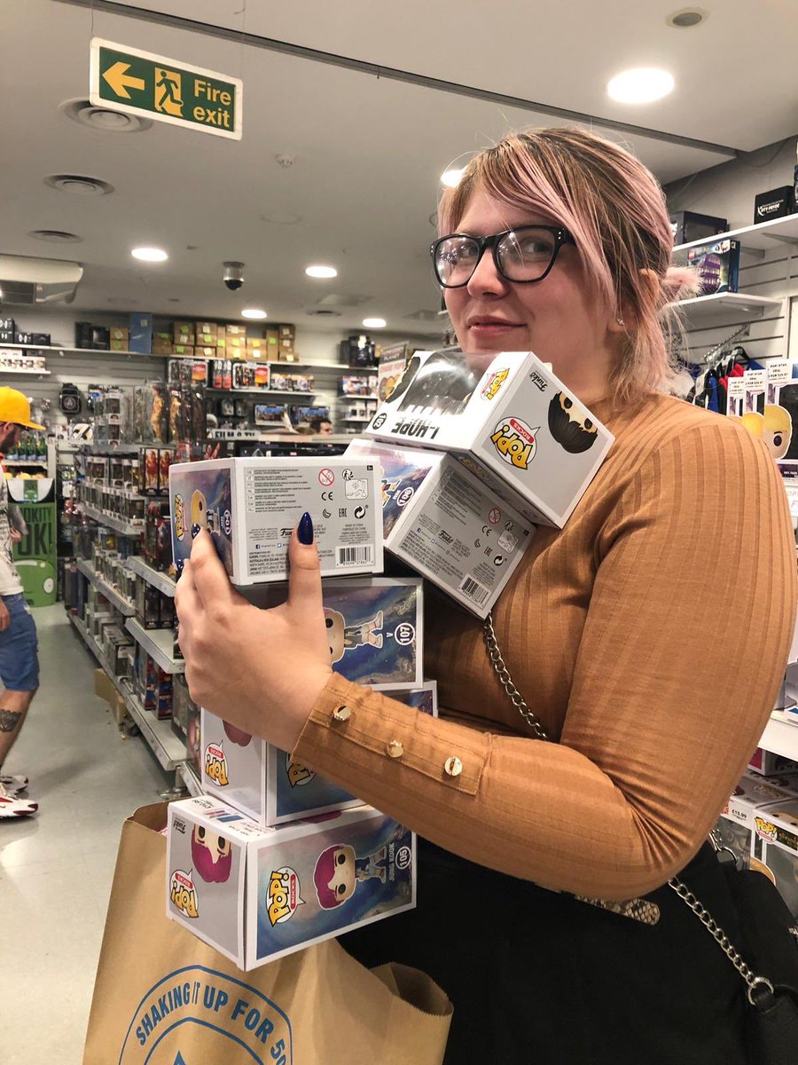 LittleMissLucyC's tweet photo. When @BTS_twt came to forbidden planet I was not gonna let Jimin be alone ... my collection so far is complete #missioncleared now I just the group pack https://t.co/pIMDe2IUFf