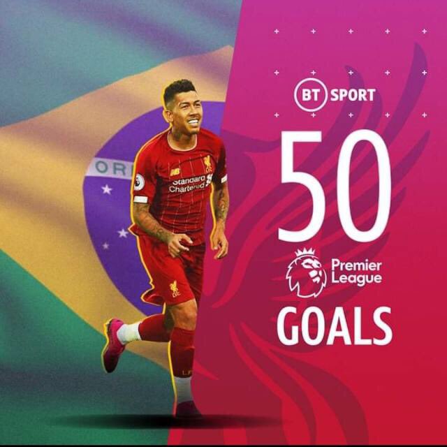 neilgerbach's tweet photo. Great milestone for Firmino and Liverpool https://t.co/noaDwLYb6O