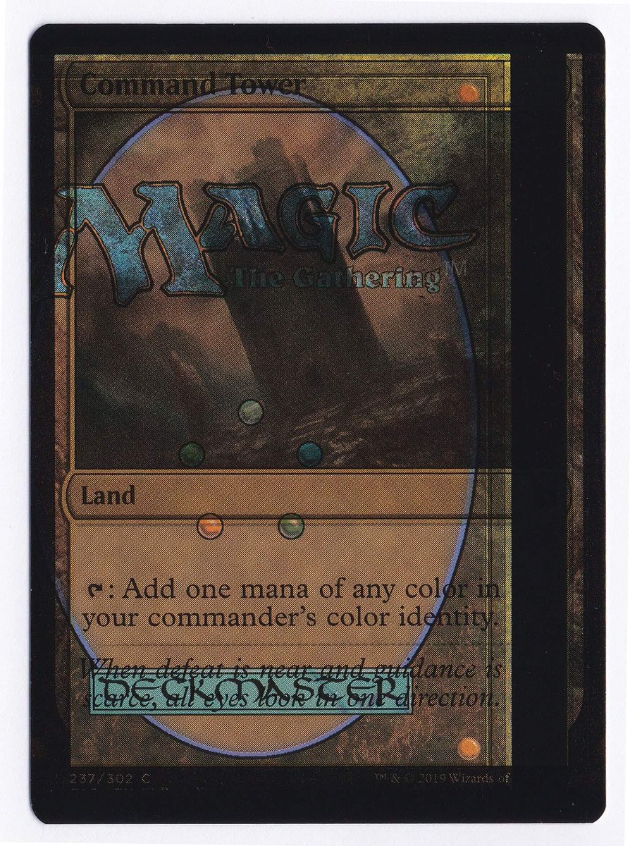 RyeABC's tweet photo. The auction for these exceptional misprints has started! I'm not in the market for stuff like this but I find it fascinating. That command tower/forest is at $600! #mtgfinance #mtgmisprints #mtgc19 https://t.co/L6YojlxFCj https://t.co/gRj1ZAZyyb
