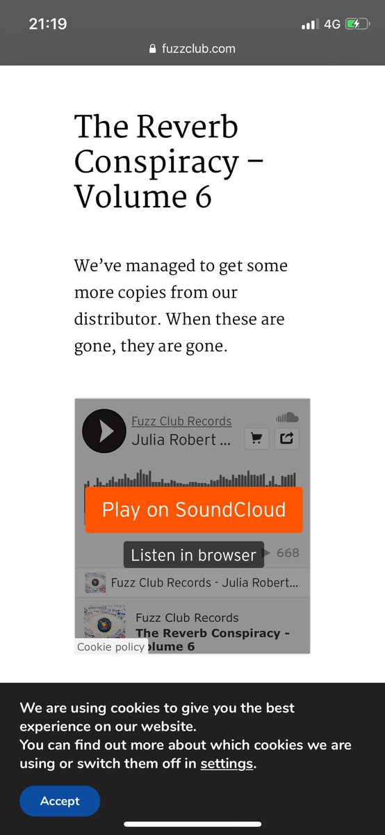 Huisvrouwtweets's tweet image. Plaatje besteld van The Reverb Conspiracy - Volume 6. Was uitverkocht, maar gelukkig nu weer beperkt verkrijgbaar #FuzzClub #psych #fuzz #opisop fuzzclub.com/blog/fuzz-club…