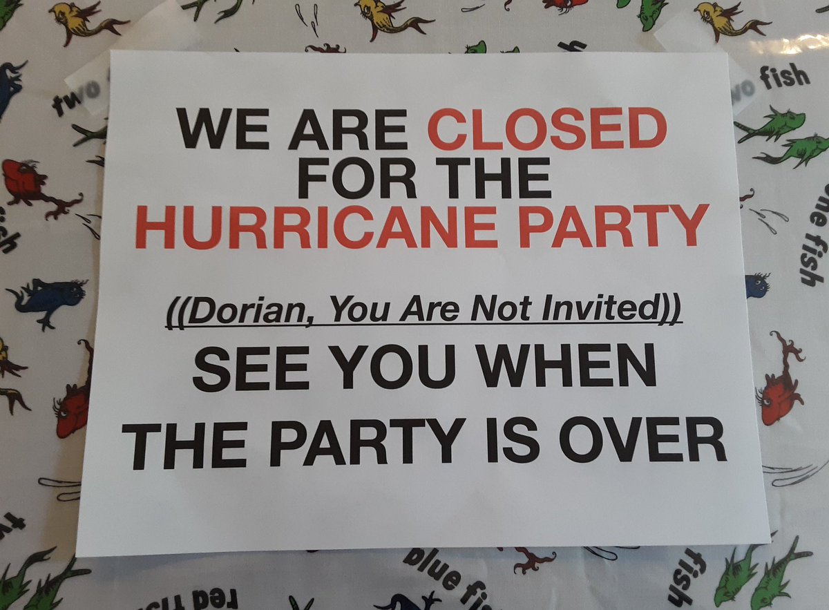 RoadsideSeafood's tweet photo. #Dorian https://t.co/PI28looPq8