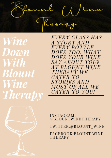 Wine down on this labor day with Blount Wine Therapy.
#blountwinetherapy