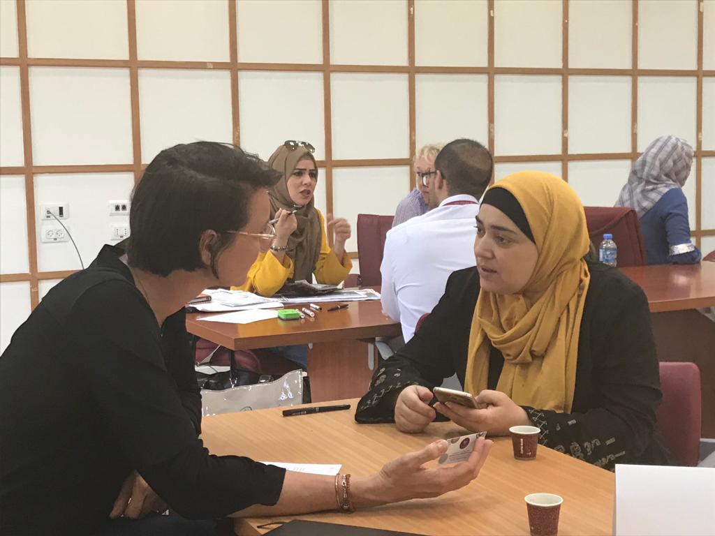 The Dutch mentors met so many wonderful Palestinian women entrepreneurs in Ramallah yesterday, and today in Jenin. The reflection of one of the participants: 'The session guided me into excellence on a personal and professional level!' #grateful #women4women