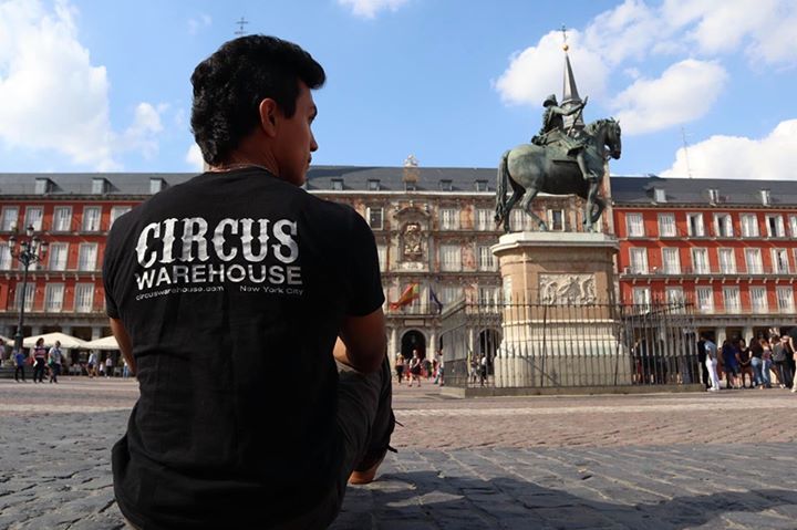 circuswarehouse's tweet photo. Last Day of 10% off class cards SALE! Hope you've enjoyed vacation, see you back at the Warehouse tomorrow!
Photo of Amadeus Lopez in Madrid, rocking the Warehouse-Wear. https://t.co/uG8A5pO9bo
