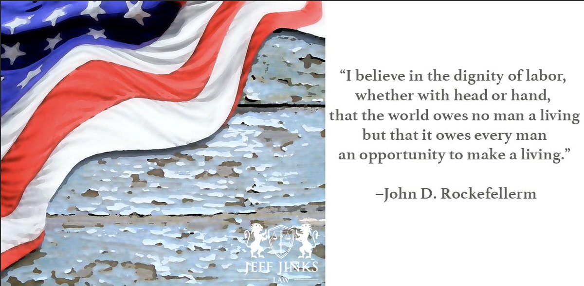 JeffJinksLaw's tweet photo. Happy #LaborDay everyone! https://t.co/7280gd8AHq