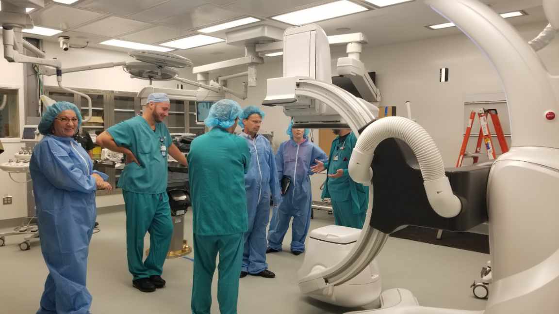 RichWebster215's tweet photo. Our new Operating Room at #JeffersonMethodist @TJUHospital is almost ready!  State of the Art imaging technology and spine robotics!  #WeImproveLives! https://t.co/xxYVnwyOES