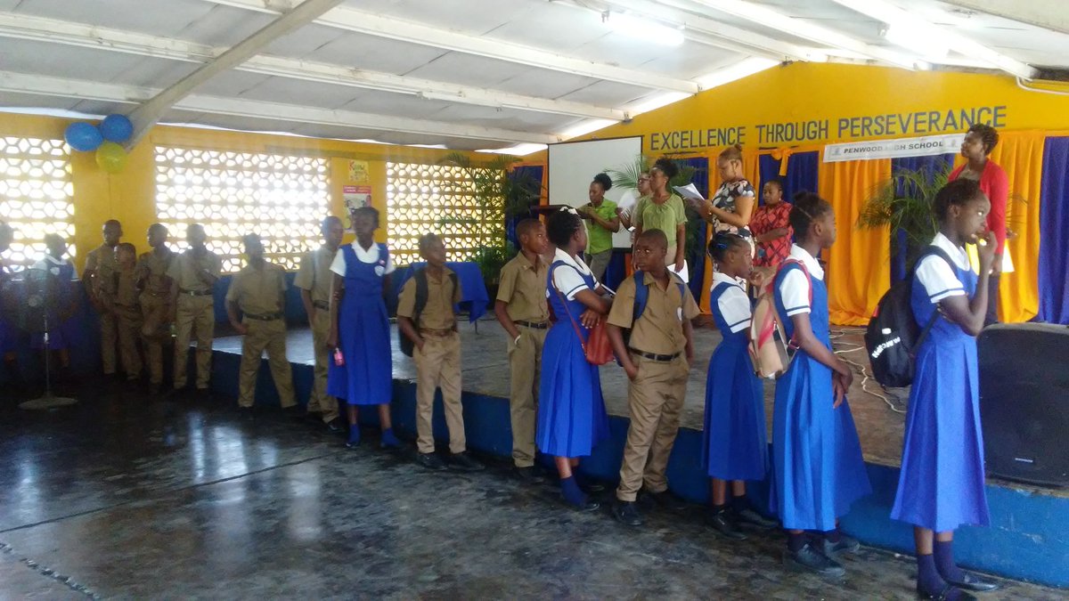 Grade 7 being introduced to their form class and teacher.