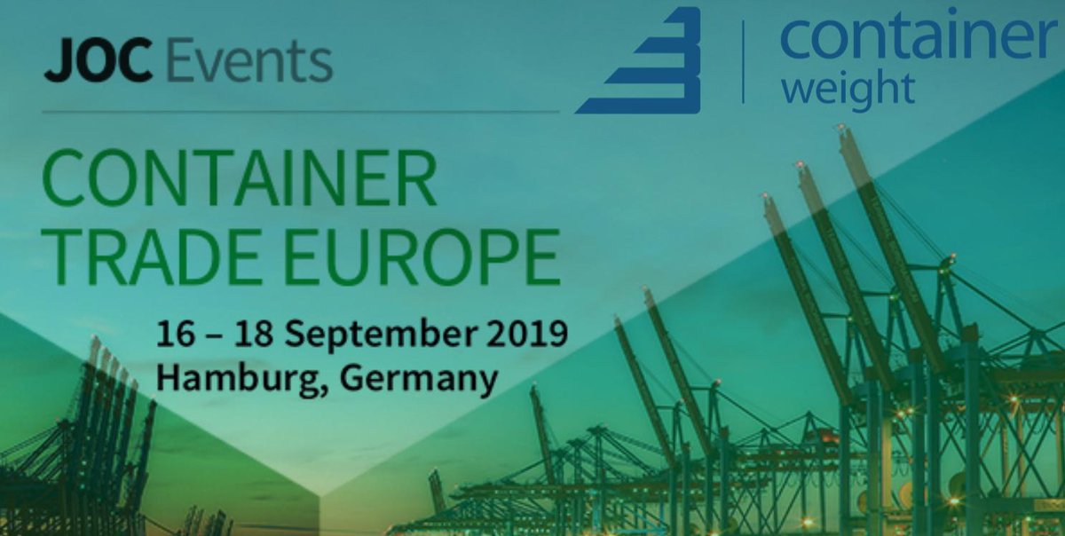ContainerWeight is excited to be at <a href="/JOC_Events/">JOC Events</a> Container Trade Europe, 16 - 18 September, Hamburg!

Want to be amazed? Tell us the number of your container, and we will accurately tell you its tareweight, size-type, and max payload.

#easyfastreliable #container #LiveDemo