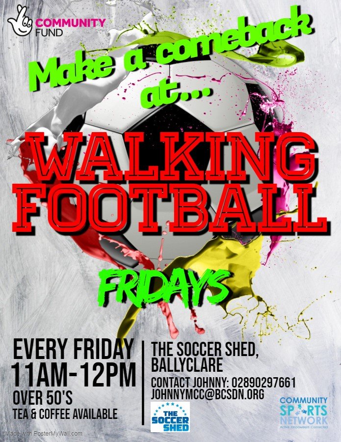 CloughanProject's tweet photo. Check out this opportunity for those old boys to get back into it.  Great initiative from those at the Community Sports Network https://t.co/Nea40Y0dyX