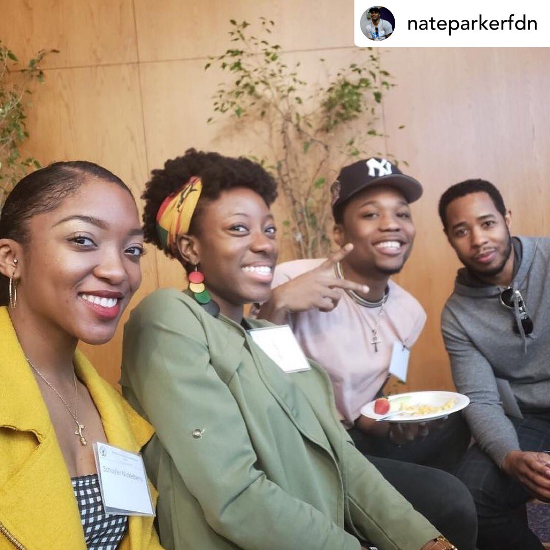 NateParkerFdn's tweet photo. It’s always an honor to follow the successes of #NateParker #SummerFilm students! Our #NPFSummerFilm directors enjoyed the #DirectorsGuildOfAmerica @PAFFNow brunch at their premiere of #BlackBones &amp; preview of #HBCUStorytellers. #BuildAPipeline #Griots #BlackFilmmakers #DoTheWork https://t.co/jrqjwsWuYd