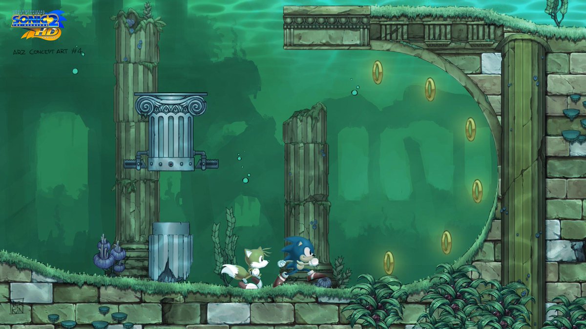 Sonic2HD's tweet photo. For art: Corral and Mike have been focusing on the #ARZ tiles and background layering, nearing game import of the final assets.
Meanwhile, Vincent and Leo are hard at work on the production of a full set of epic animations for #SuperSonic! https://t.co/mnnOD7sjnV
