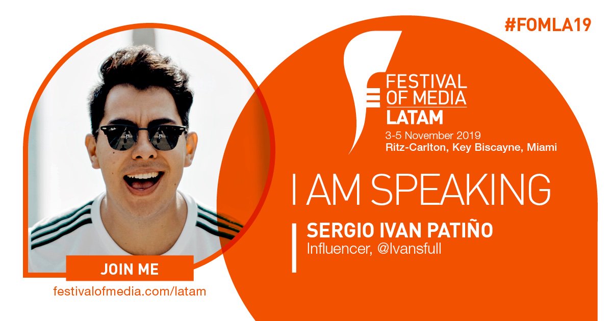 YouliveTalent's tweet photo. Join @serch_pr at @FestivalOfMedia #FOMLA19 this 3-5 November in Miami.  

#YouliveTalent #YTAspeakers https://t.co/Js6umkjFEL