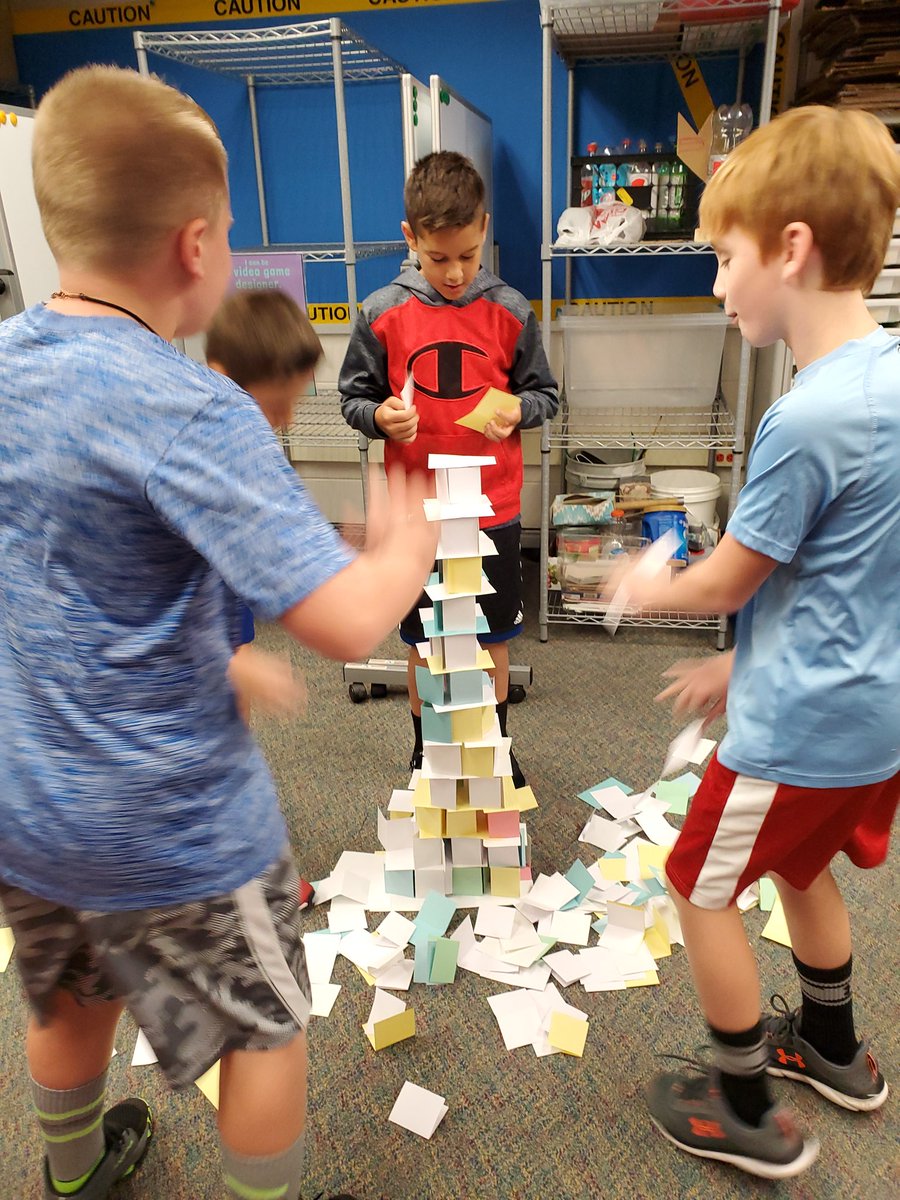 Mr_d_Hampden's tweet photo. Some of the highlights from our #CVSD5th grade #CVExplorations #STEAM challenge. Students from @HampdenDragons and @WC_WolfPack built towers over 4 ft tall! https://t.co/2GI5yzjYE0