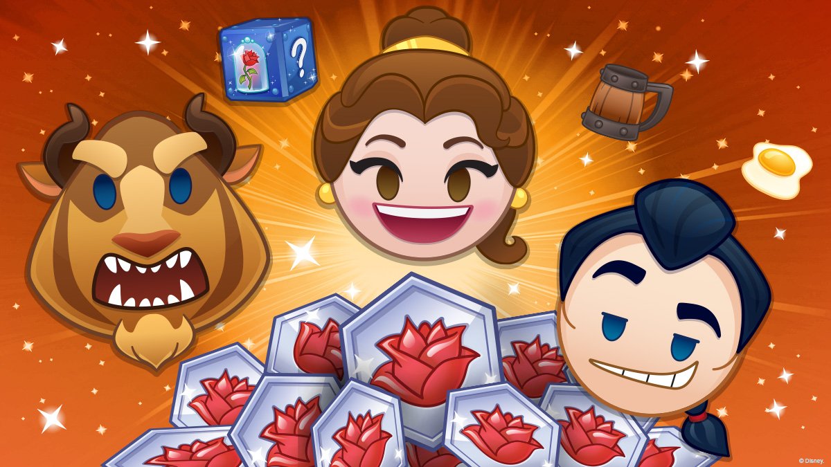disneyemoji's tweet photo. Have you started Gaston's Quest for Love? It's the FIRST-EVER, month-long Token Quest featuring a new way to collect emojis and exciting prizes along the way. 🌹💪📚#DisneyEmojiBlitz #EmbraceTheBlitz https://t.co/tFffteIUh3