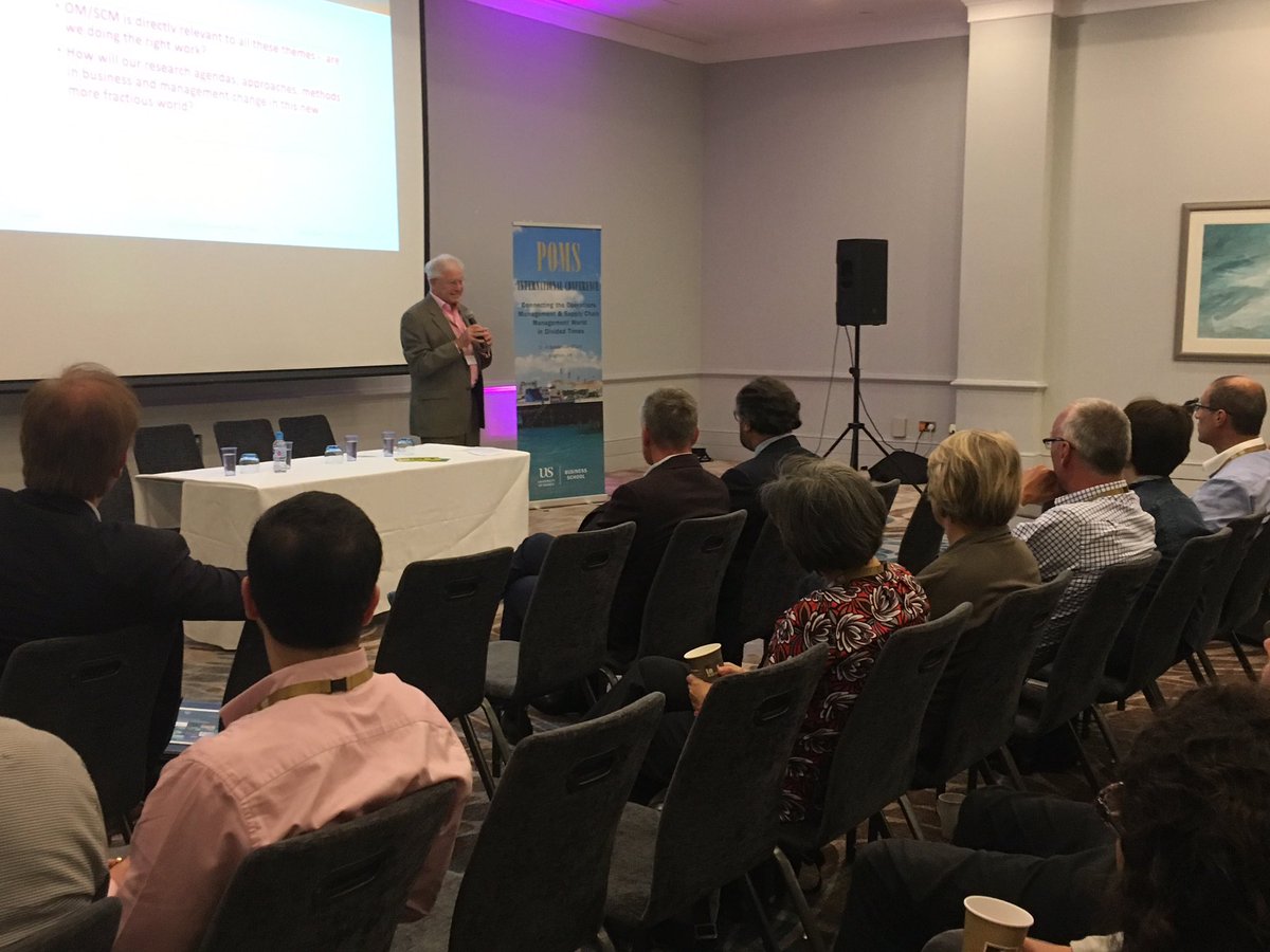 L. Alan Winters addresses #POMS19 on issues of supply chains, Trump-effect and Brexit from a trade policy perspective.