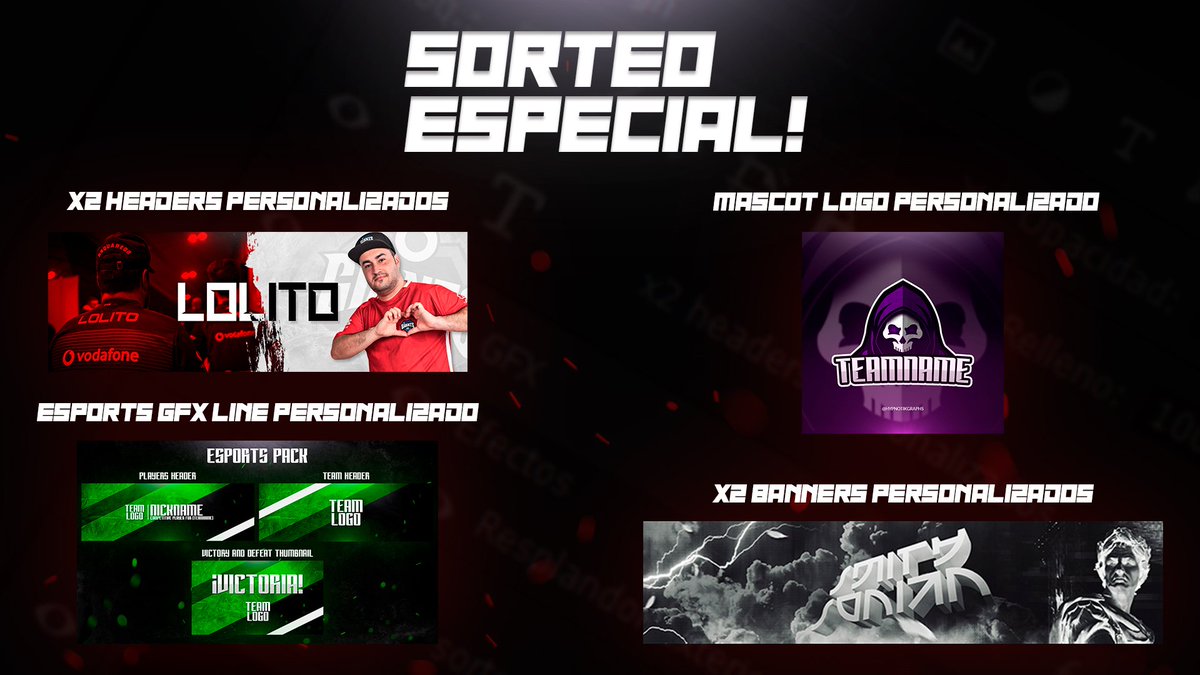 🔥 SORTEAZO ESPECIAL 1 AÑO 🔥

🏆¡Premios en la imagen!

🗒️REQUISITOS:

📌Seguirme en Twitter.

📌Dar RT y MG a este tweet.

📌Mencionar a amigos y seguirme en Instagram (opcional).

⚠️ Link directo a mi Instagram: instagram.com/hypnotikgraphs/

📆El sorteo acaba el 16/9/2019.