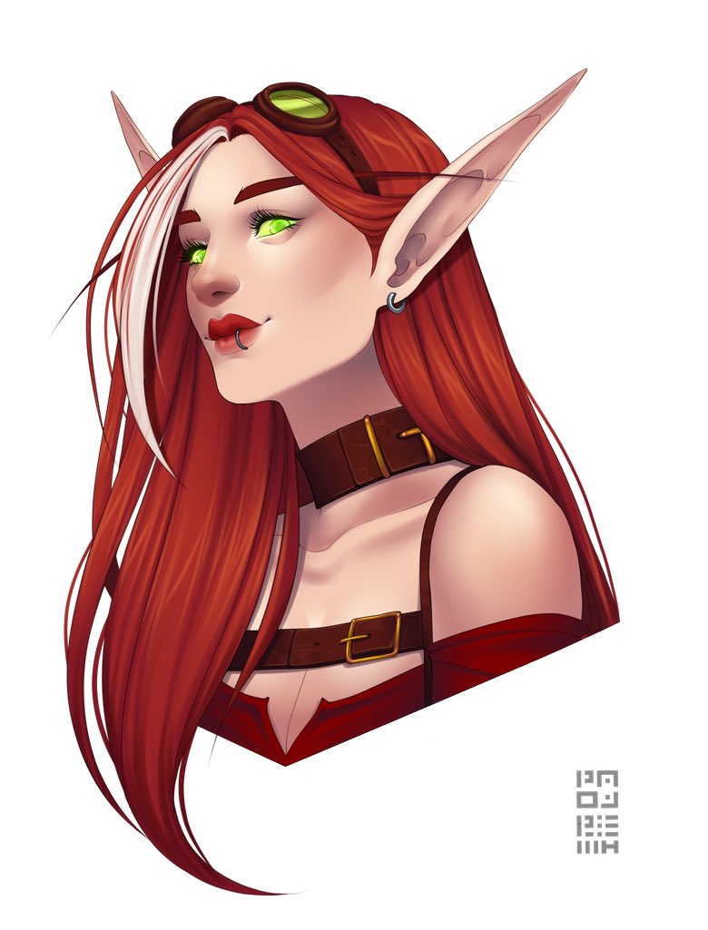 female blood elf red hair