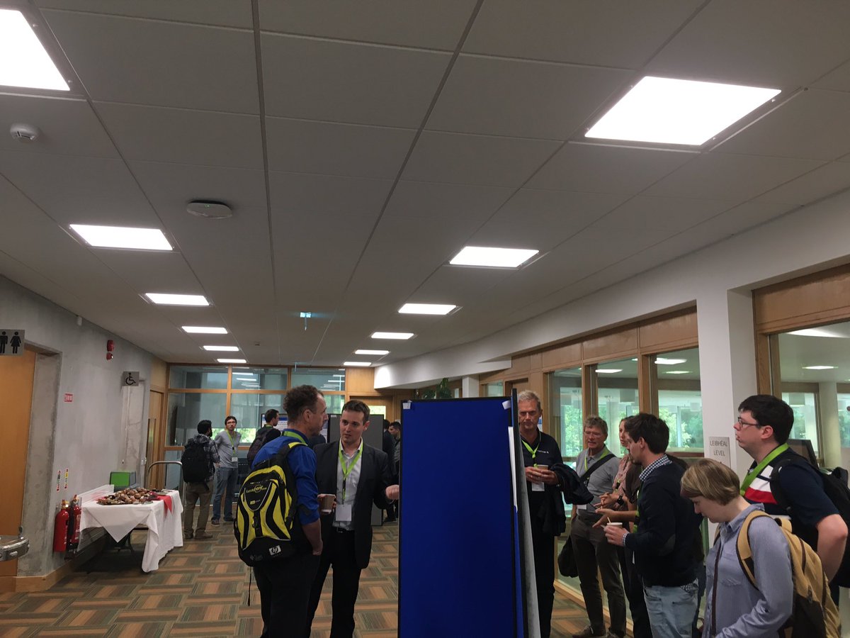 ElectretsConf's tweet photo. First day of talks is complete and now it’s onto the first poster session! Great discussions all round 😁 #research #ISE2019 #science #AcademicTwitter #electrets https://t.co/pNsN9fxodY