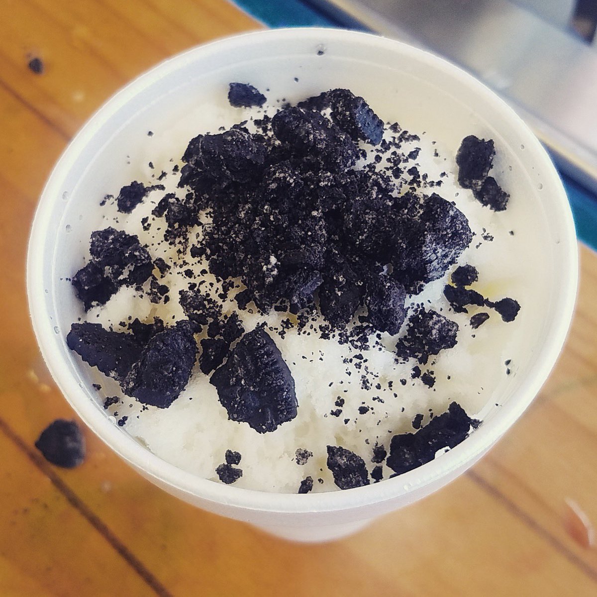 pelicansdurham's tweet photo. Happy Labor Day! Today the freebie is Free Crushed Oreo Topping, a delicious addition to any Snoball. #mondayfreebie #pelicansdurham https://t.co/95Scqmrs9j