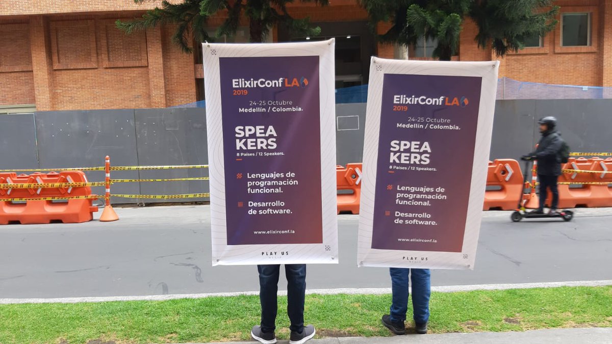 elbrujohalcon's tweet photo. Promo for @ElixirConfLA is INTENSE!
I don't think I've ever seen such a promotional effort for any #erlang or #elixir #conference before 😱

@PlayUsMedia is *really* committed to spreading the word about these languages and growing the community! 🤘 https://t.co/aeOU9aJBOp