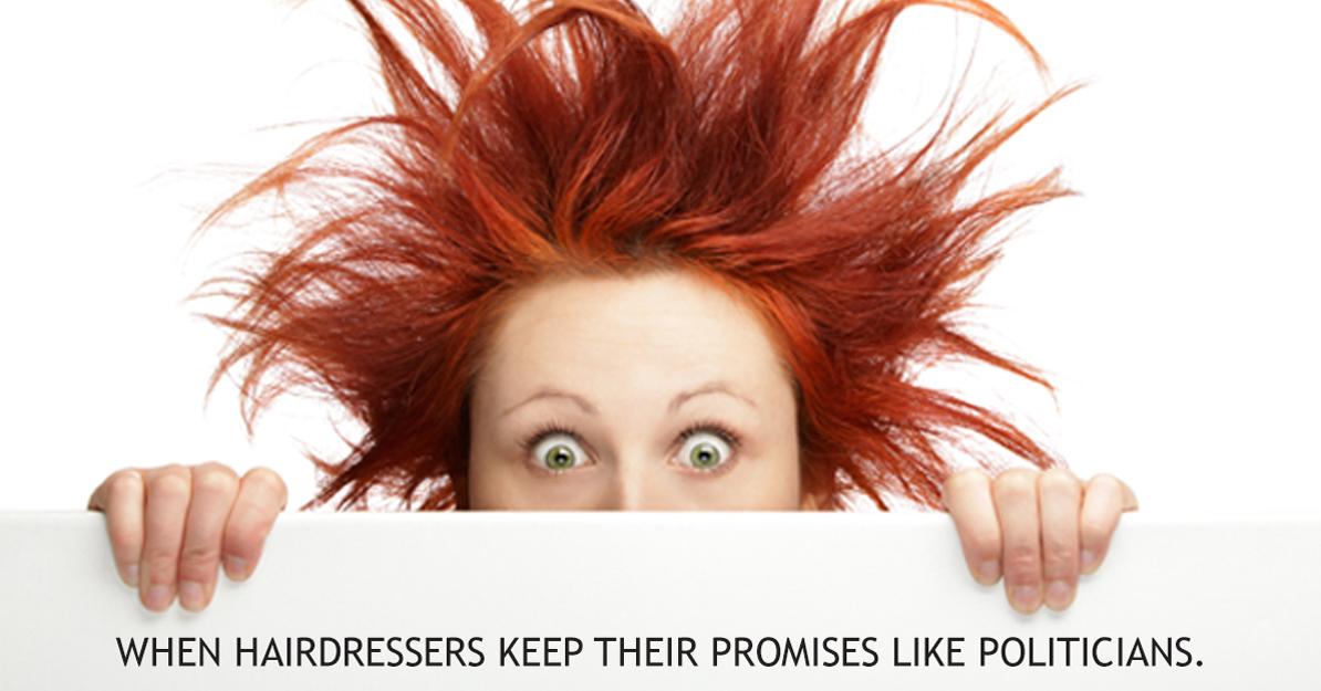 Why has the govt turned its back on promising that hairstyling would become a voluntary trade? The govt's inaction on red tape &amp; bureaucracy costs hairstylists thousands more. No one wants a 1950's style, so why should 1950's style regulation still be around? CC: <a href="/brianlilley/">Brian Lilley</a>