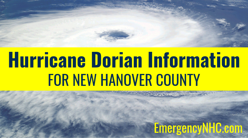 NewHanoverCo's tweet photo. In preparation for #HurricaneDorian, New Hanover Co. offices will be closed until further notice and Emergency Operations  will be activated beginning at 7 am Tues., Sept. 3. Learn more here: https://t.co/3qOVZuBNwH, and sign up for alerts at https://t.co/rTZKjLZZJ8 #ReadyNHC https://t.co/EgDKrzoeA2