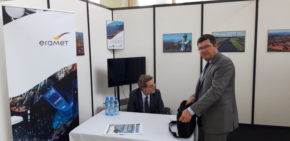 GroupeEramet's tweet image. C’est parti pour la 3ème édition du #CIMEC, la Cameroon International Investment Mining and Exhibition Conference ! 
@GroupeEramet est présent à cet événement international sur les #mines qui se tient du 2 au 4 septembre à Yaoundé, au Cameroun 🇨🇲