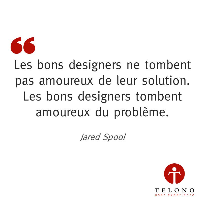 Dixit un expert qui a dû tomber amoureux de nombreuses fois au cours de sa carrière...
#UX #DesignUX #Designers #CitationUX