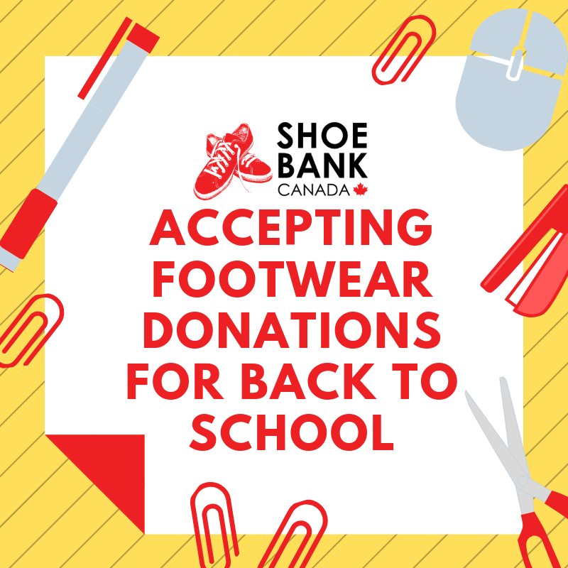 Only a few days until back to school starts for many children across Canada, drop off a pair of children's shoes and let a child start the school year off on the right foot 👍

#ShoeBankCanada #Back2School <a href="/DymonStorage/">DYMON Storage</a>