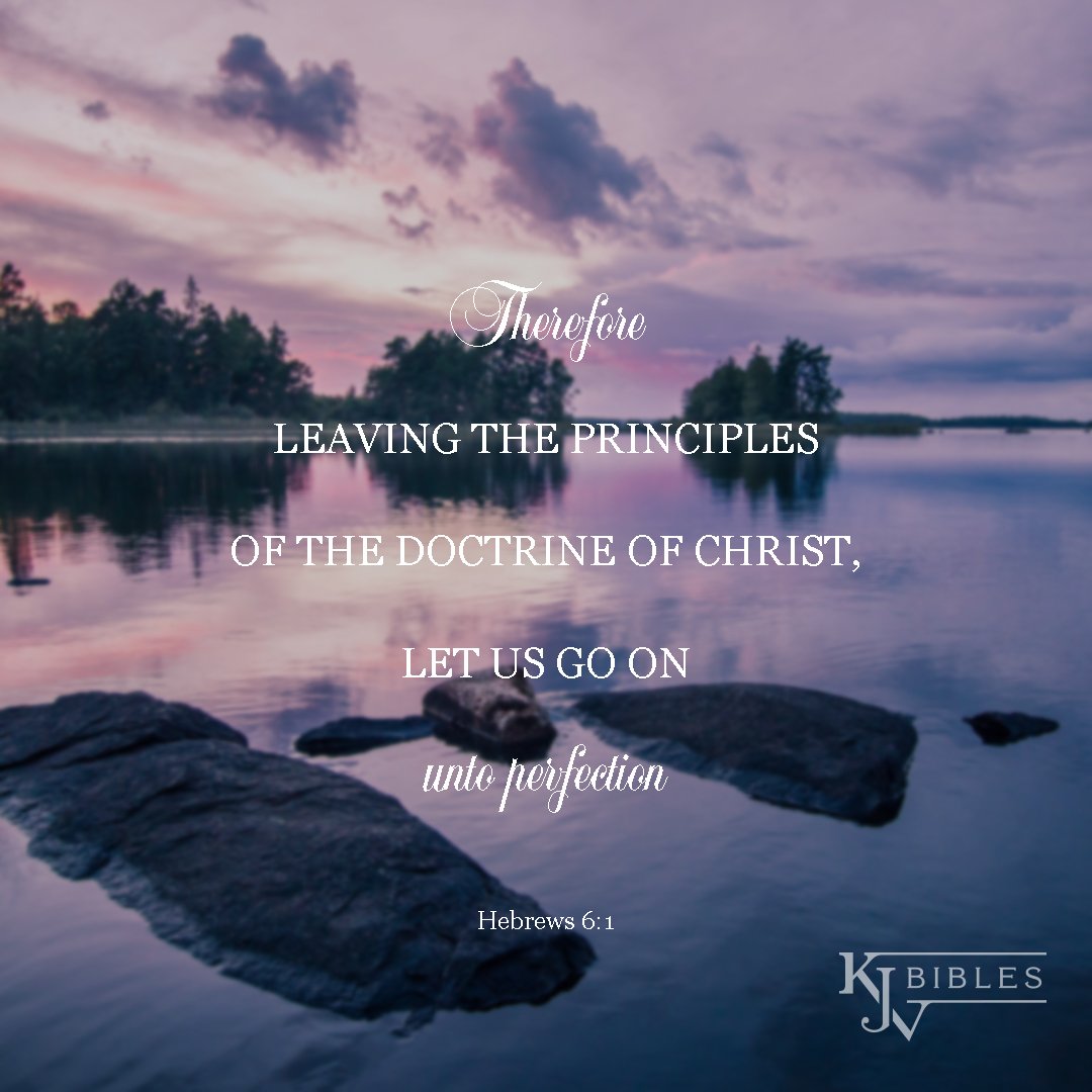 Let us go unto perfection