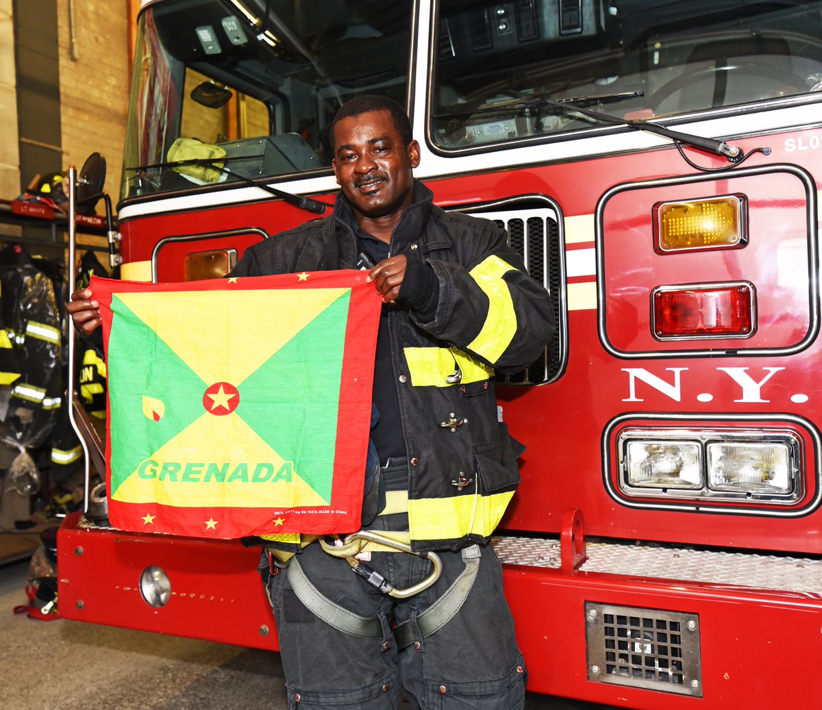 joinFDNY's tweet photo. “Carnival means celebrating my West Indian heritage and I really love everything about today,” said #Ladder137 #Firefighter Neal Francis, who is from #Grenada. Read more at https://t.co/zbdpwMqWWm #WestIndianDayParade https://t.co/LklUcVZ240
