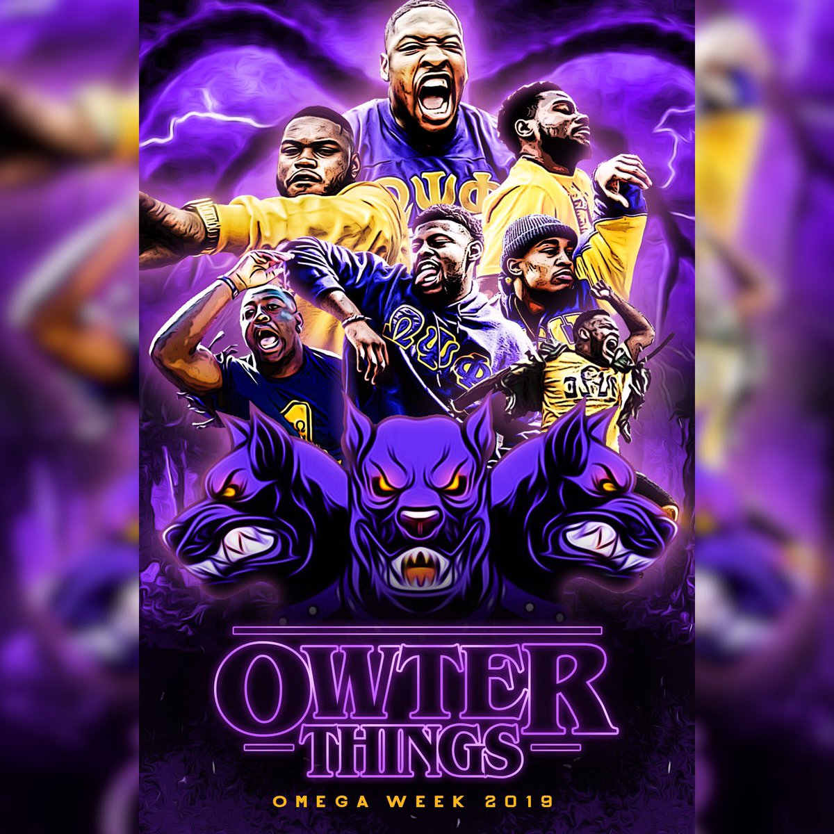 TakeoffQuan601's tweet photo. The Mighty Upsilon Epsilon chapter of Omega Psi Phi Fraternity, Inc. presents to you.. OWTER THINGS 🛸 OMEGA WEEK ❗️ September 16-20, 2019. The week will be filled with OWTstanding events &amp; community service projects. it will be CRAZY in AREA 49 👀 Stay tuned #MightyYE https://t.co/V9Y5qTLote