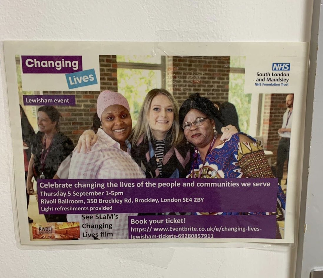 RMNLydia's tweet image. There’s no escaping me at the moment... my face is EVERYWHERE in @MaudsleyNHS 💁🏼‍♀️