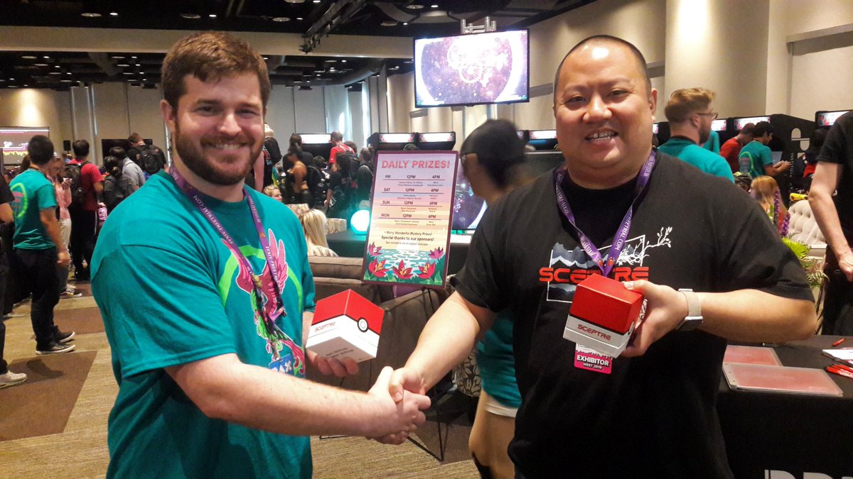 Special thanks to <a href="/SceptreDisplay/">Sceptre 🎮 🖥️</a> for the awesome prizes! Look out for this Pokémon swag in our 4pm raffle!