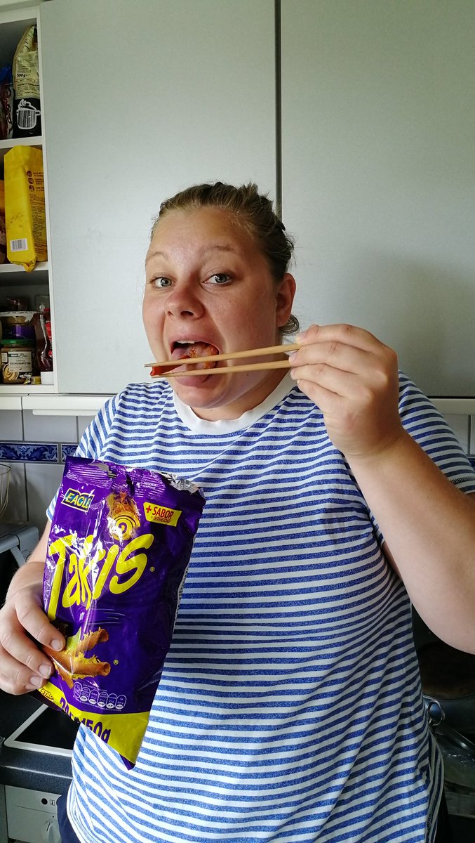 disadwing's tweet photo. Me: you don't eat Takis like that! The best part is licking the chili out of your fingers afterwards!
GF: I think I just came up with a better way to eat them.
Me: they will judge you in Mexico.
GF: I don't care!
#datingagerman #germanefficiency https://t.co/oeAJZOLEEj