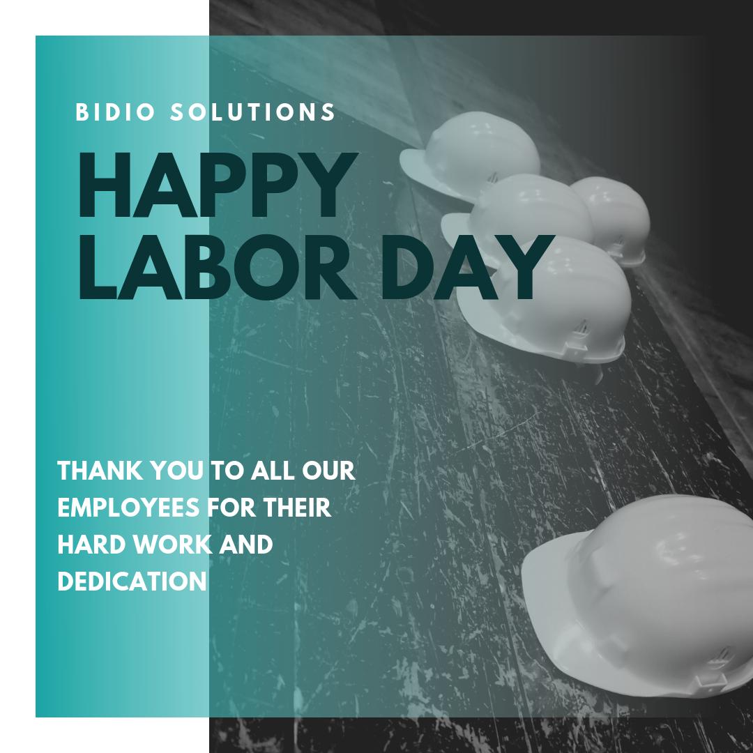BidioSolutions's tweet photo. Happy Labor Day from Bidio Solutions🎉
.
.
#LaborDay #Employees #HardWork #LaborDayWeekend #Labor #InstaLaborDay #LaborDay2019 https://t.co/8QtXNknwgb