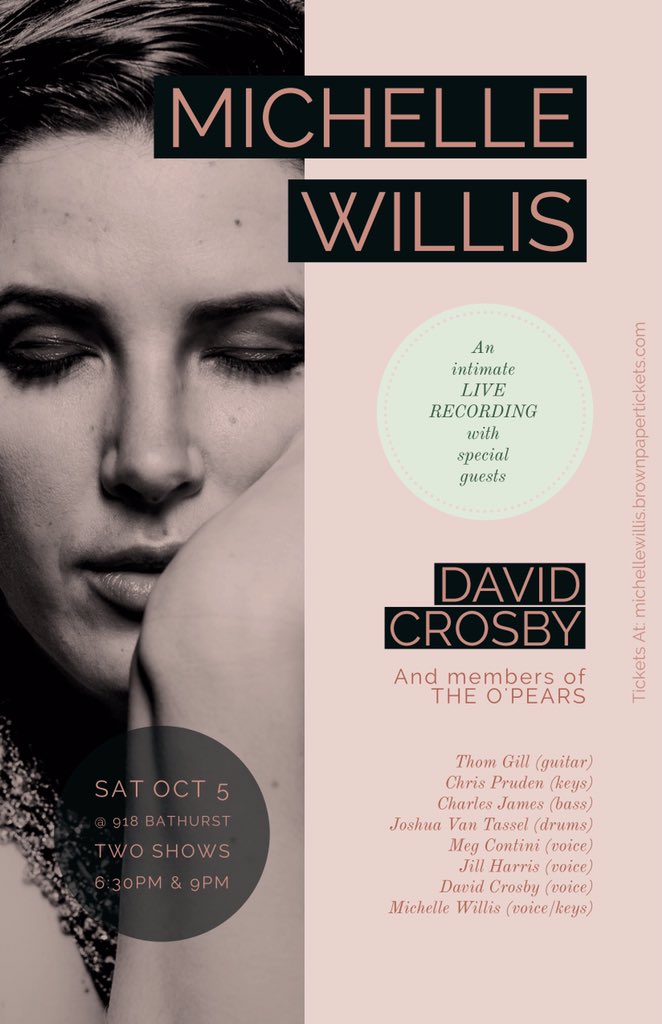 boutwillismusic's tweet photo. Big News! On Oct 5, we will perform, film + record my new album in front of a live audience (you!) w/ an incredible band, v. special guests, and a whole lot of love in the room - did I say room? I meant buddhist temple-turned concert hall, @918Bathurst. https://t.co/2t8UWfMgAh https://t.co/WCeaaiIbyR