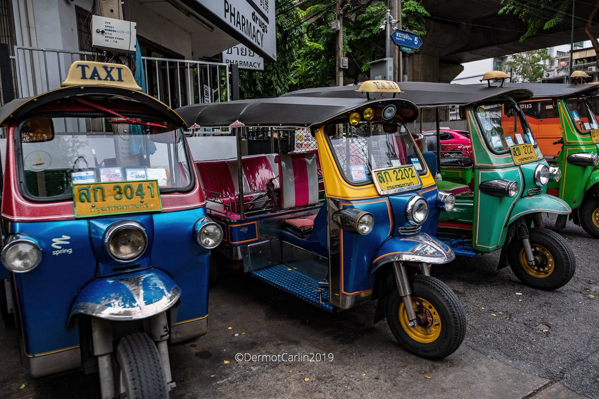 DermotCarlin's tweet photo. Bangkok’s famous Tuk Tuk’s shot from a Tuk Tuk @FujifilmX_AU #travel #bangkok #tuktuk #transport #taxi https://t.co/FU5os8tkwF