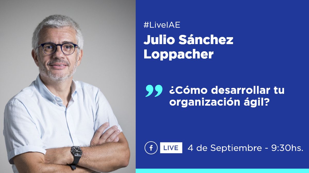IAE_Austral's tweet photo. ¿Qué convierte en ágil a una organización? ¿Podemos añadir valor, fomentar el aprendizaje y la innovación en nuestros equipos? Súmate al #LiveIAE con @jsloppacher. Miércoles 4/09 - 9:30hs ARG vía #FacebookLive
#Management #innovación #AgileManagement #IAEBS https://t.co/FpsZPwMJm4