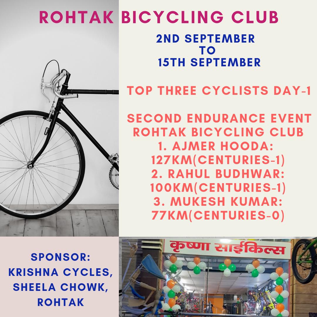 rtkcyclingclub's tweet photo. #enduranceEvent 2 #rohtakBicyclingClub #rohtak #cyclingClub #suncross #raleigh #krishnaCycles https://t.co/GLHQSVJd2J