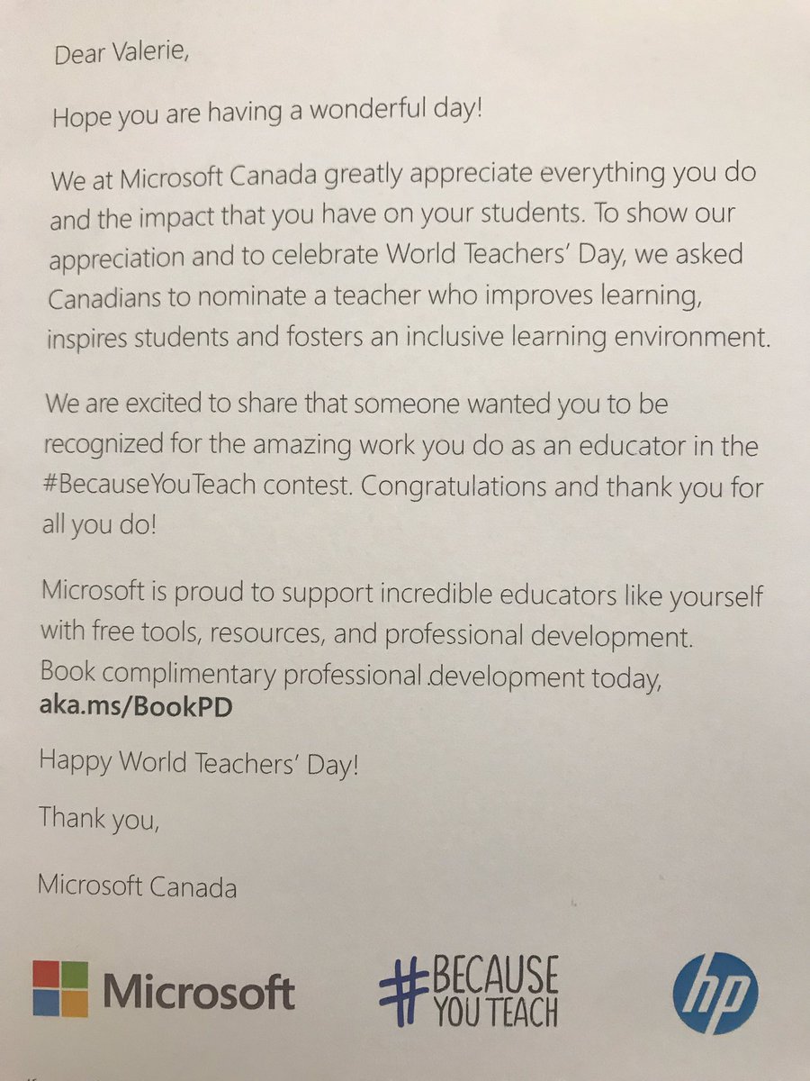 ValerieVucina's tweet photo. This is the best gift I could have received for my return to work. 1 year out of the classroom was far too long! I am happy and blessed to be back! #lovemyvocation #mystudentsarethebest #bestteachergiftEVER @STAOakville @ibstaoakville @HCDSB https://t.co/IK9wtOInKd