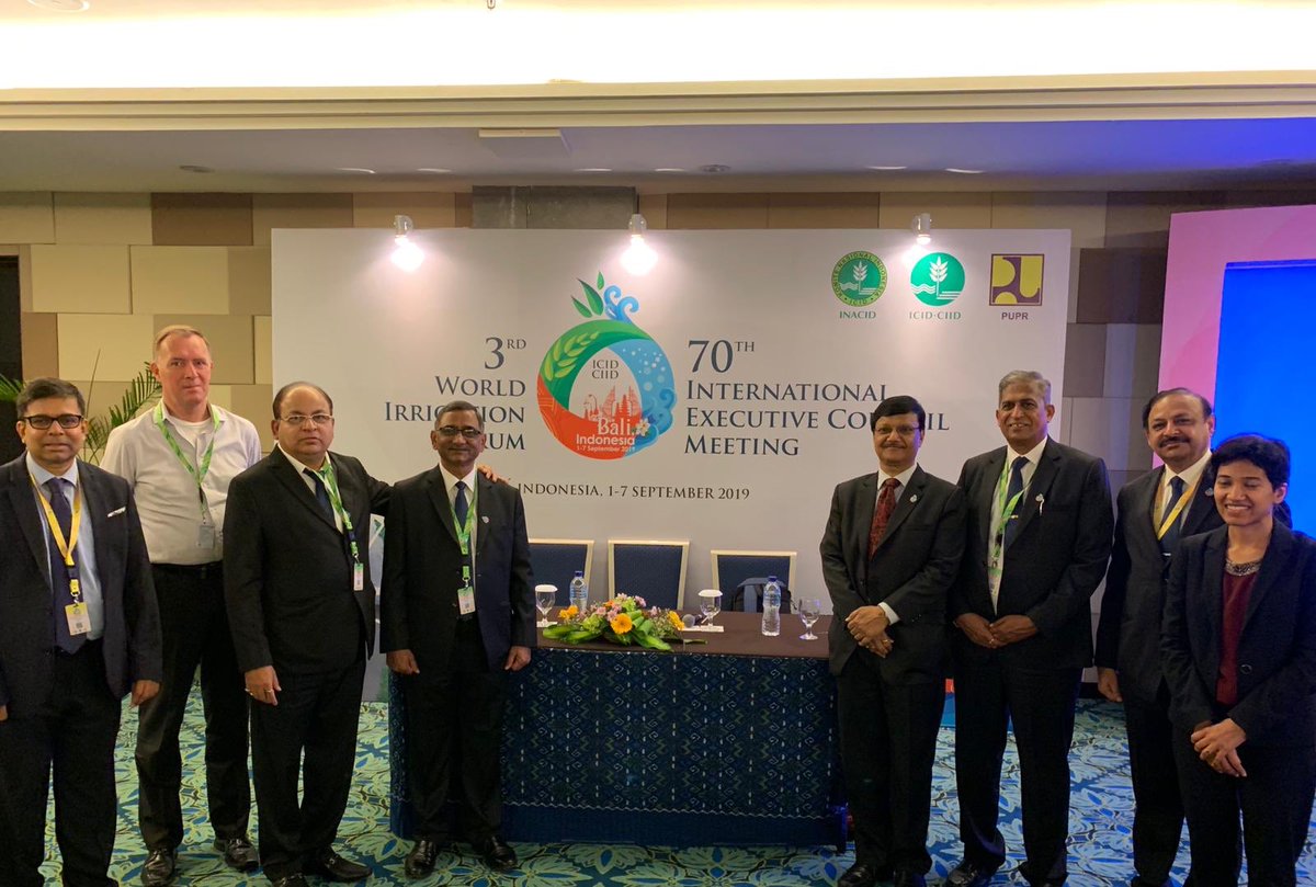 Successful @2030WRG session on #DisruptiveTechnologies, conducted jointly with Maharashtra Water Resources Regulatory Authority @mwrra at the #icid2019 3rd World Irrigation Forum today
