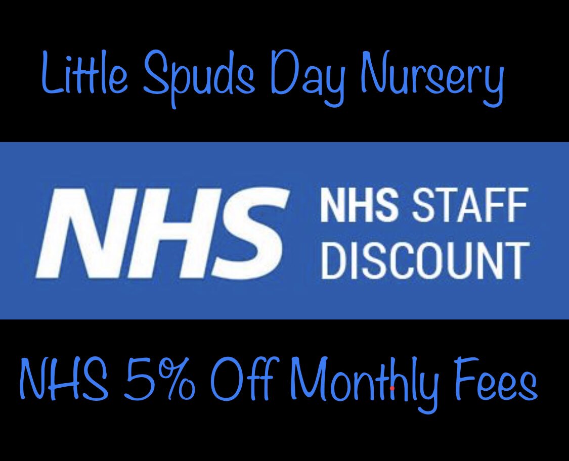 LittleSpudsM23's tweet photo. Don’t forget we offer NHS Staff 5% off Fees 😊 #NHS #Givingback #discount #staff #benefits #littlespudsdaynursery #baguley #childcare #daynursery #placesavailable #timperley #wythenshawe #manchester #southmanchester https://t.co/3ICMQDw3zW
