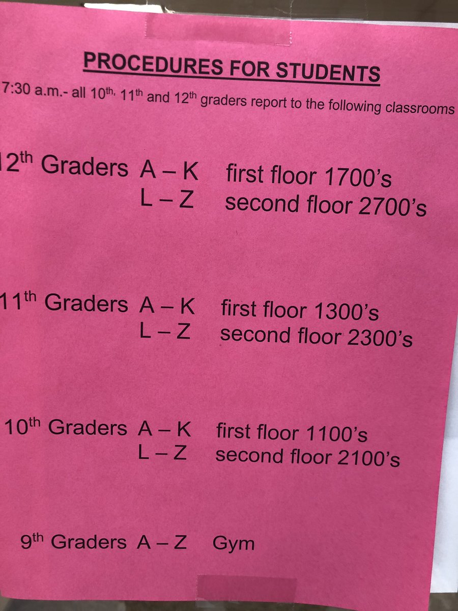 FHSTheFlash's tweet photo. I guess it is almost time.  Here is where you pick up your schedules tomorrow morning Ramblers. https://t.co/F9Zf4LeHvt