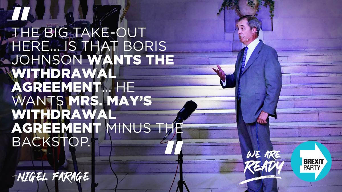 reformparty_uk's tweet photo. Brexit Party Leader Nigel Farage on LBC earlier, regarding the Prime Minster's statement outside No. 10: https://t.co/4p2spsoOSU