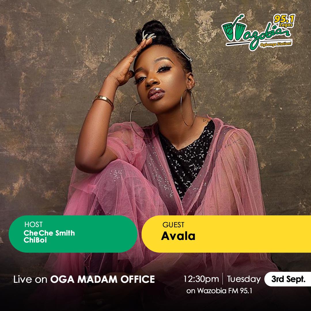 BukiHQMedia's tweet photo. Tune in tomorrow to catch @lookingforAvala on radio at the following times:
8.30am - @Soundcity985FM &amp;
12.30pm - @Wazobia_FM , talking all things #MOFEBE..

-
#BHQMedia #BHQMediaClient #LookingForAvala #BHQPR https://t.co/n6qyBmlf4z